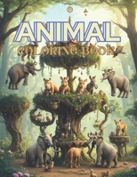 animal coloring book: coloring book B0CR9V47YN Book Cover