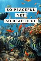 So Peaceful Yet So Beautiful: Saltwater Aquarium Books for Anyone Who Loves Fish Tanks 1092208275 Book Cover