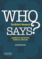 Who Says?: The Writer's Research 0190633476 Book Cover