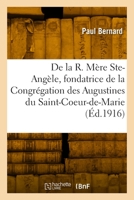 Vie de la Religieuse Mère Sainte-Angèle 2329941226 Book Cover