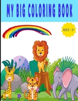 MY BIG COLORING BOOK: Great Gift for Boys & Girls, Ages 3+ B08HGLPZG3 Book Cover