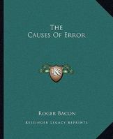 The Causes of Error 1425349838 Book Cover