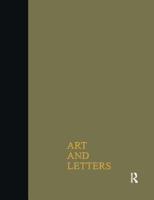 Art & Letters July-Winter 1918: 2 Volumes 0415761069 Book Cover