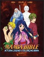 Manga Bible Action Legends Vol 2: Coloring Book 1088024262 Book Cover