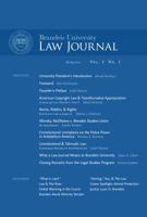 Brandeis University Law Journal 0615365817 Book Cover