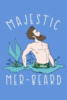 Majestic Mer Beard: Half College Ruled Notebook 1089663749 Book Cover