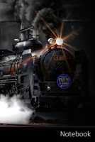 Notebook: Steam Train, Locomotive, Ancient, Train themed Notebook / Journal / Diary / Composition book / Daily Planner / Sketchbook - 6 x 9 inches (15,24 x 22,86 cm), 150 pages, glossy finish. 1699802173 Book Cover
