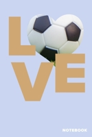 I love Soccer Notebook: Blank Lined Gift Journal For Soccer Players 1711620343 Book Cover