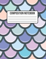 Composition Notebook: Mermaid Wide Ruled College Notepad 8.5 x 11 100 pages 1088503357 Book Cover