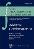 Additive Combinatorics (Crm Proceedings and Lecture Notes) 0821843516 Book Cover