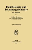 Palaobiologie Und Stammesgeschichte: Ein Leitfaden 3211802517 Book Cover