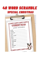 40 word scramble special christmas: Christmas word mixes for children: from 5 years old B08M86VMRR Book Cover