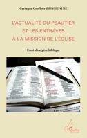 L'actualité du psautier et les entraves à la mission de l'Eglise: Essai d'exégèse biblique (Harmattan Cameroun) (French Edition) 2343056285 Book Cover
