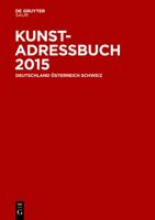 Kunstadressbuch Deutschland, �sterreich, Schweiz 2015 3110337991 Book Cover