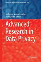 Advanced Research in Data Privacy 3319098845 Book Cover