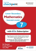 Cambridge Checkpoint Lower Secondary Mathematics Teacher's Guide 7 with Boost Subscription 1398300721 Book Cover