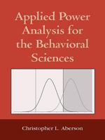 Applied Power Analysis for the Behavioral Sciences B0006AV1NO Book Cover