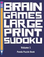 Brain Games Large Print Sudoku: Sudoku Books For Adults Hard 1072430142 Book Cover