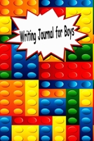 Writing Journal for Boys: Cool LEGO Pattern Notebook with Lined: Perfect for Prayer/Gratitude/Summer Camp/Travel or Daily Journal for ... & Write In (Boys Writing Journals) 1678986380 Book Cover