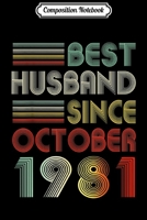 Composition Notebook: Mens 37th Wedding Anniversary Gifts Husband Since August 1982  Journal/Notebook Blank Lined Ruled 6x9 100 Pages 1673555535 Book Cover