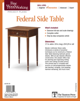 Fine Woodworking's Federal Side Table Plan 1631863126 Book Cover