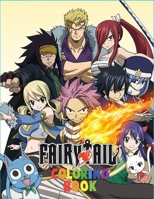 Fairy Tail Coloring Book: Anime Manga Series Relaxing Painting Pages with Easy Designs for Everyone (8.5 x 11) 100 pages B08LPCNYDJ Book Cover