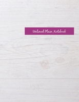Unlined Plain Notebook: Purple Scattered Rose Large Blank Notebook, Plain Notebook / Journal, for your Dairies, Notes 110 pages Perfect Size 8.5x11 1692629360 Book Cover