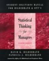 Student Solutions Manual for Statistical Thinking for Managers 0534368255 Book Cover