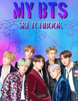 BTS Sketchbook: Large Blank Pages For Drawing , Sketching , Doodling Or Writing For ARMYs and BTS lovers. 150 Pages  and 8,5x11" 1661385753 Book Cover