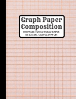 Graph Paper Composition Notebook: Quad Ruled 5x5, Grid Paper Notebook for Math and Science Students,102 Sheets (Large, 8. 5 X 11) Paperback 1671432363 Book Cover