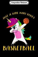 Composition Notebook: Funny Dabbing Unicorn Basketball Player Gift Girl Journal/Notebook Blank Lined Ruled 6x9 100 Pages 1702195147 Book Cover