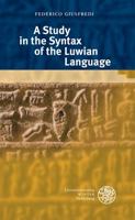 A Study in the Syntax of the Luwian Language 3825347257 Book Cover