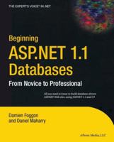 Beginning ASP.NET 1.1 Databases: From Novice to Professional 1590593693 Book Cover