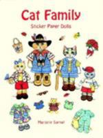 Cat Family Sticker Paper Dolls 0486401987 Book Cover