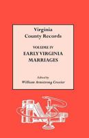 Early Virginia Marriages 0806305681 Book Cover