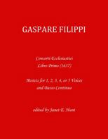 Gaspare Filippi: Concerti Ecclesiastici 0996222197 Book Cover
