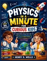 Physics in a Minute for Curious Kids: Explore Motion, Energy, Space, Light, Sound, Electricity, and Everyday Science Through One Minute Lessons, Inter B0H96YDXTK Book Cover