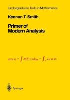 Primer of Modern Analysis (Undergraduate Texts in Mathematics) 0387907971 Book Cover