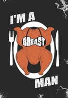 I'm A Breast Man: Blank Lined Journal Notebook for Juicy Turkey Breast lovers, Thanksgiving Turkey day Roasted Turkey Legs lovers, Turkey hunters, and Turkey farm owners working staff gift 1692750070 Book Cover