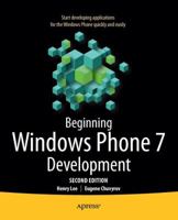 Beginning Windows Phone 7 Development 1430232161 Book Cover