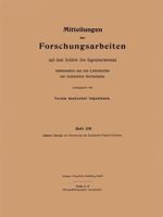 Mitteilungen Uber Forschungsarbeiten Auf Dem Gebiete Des Ingenieurwesens: Insbesondere Aus Den Laboratorien Der Technischen Hochschulen 3662019582 Book Cover