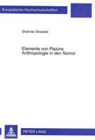 Elemente Von Platons Anthropologie in Den «Nomoi» 3631331339 Book Cover
