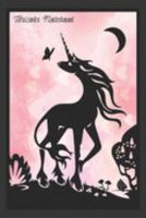 Unicorn Notebook: Notebook for Lovers of Unicorns, Blank Lined Paper for Back To School Students, 6" x 9", 110 pages 1691707694 Book Cover