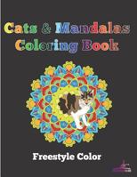 Cats & Mandalas Coloring Book 1719906300 Book Cover