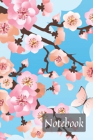 Notebook: Cherry Blossom Notebook Journal, Beautiful Notebook with Japanese Flowers, Large 6 x 9, 110 Lined Pages 1679300865 Book Cover
