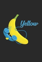 Yellow: 6x9 Banana - dotgrid - dot grid paper - notebook - notes 1088903770 Book Cover