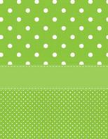 Green Polka Dot Notebook - 5x5 Quad Ruled: 8.5 x 11 - 101 Sheets / 202 Pages - Graph Paper 1985898527 Book Cover