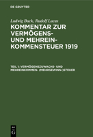 Vermögenszuwachs- Und Mehreinkommen- (Mehrgewinn-)Steuer 3112599853 Book Cover