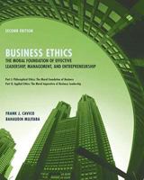 Business Ethics: The Moral Foundation for Effective Leadership, Management, and Entrepreneurship (2nd Edition) 0555036065 Book Cover