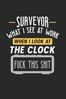 Surveyor What I See At Work: Funny Journal | 6x9 Notebook | 120 pages | Dot Grid 1674828799 Book Cover